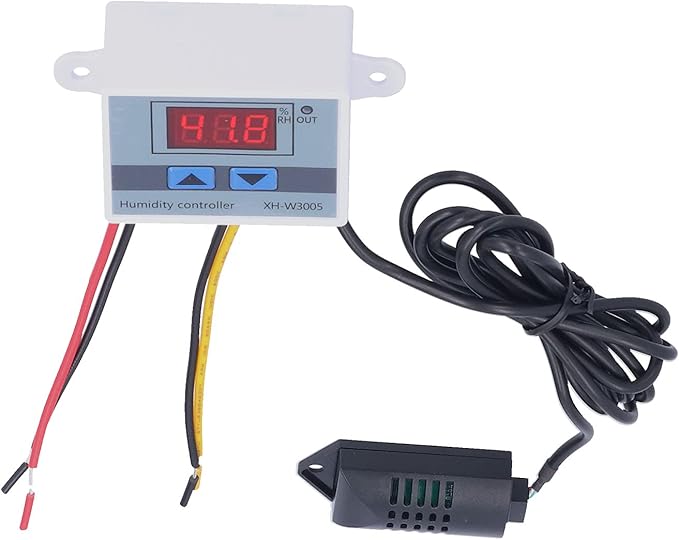 Humidity Controller for Humidifier, DC 12/24V Digital Humidistat 1-99.9% Humidity Setting, Maximum Support 12/24V 1500W Humidifier - Image 6