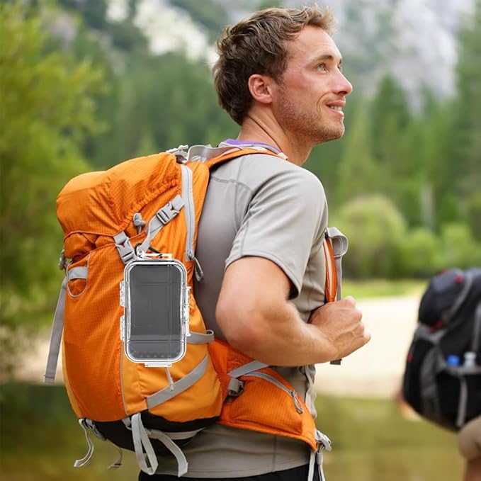 Small Waterproof Storage Case, Outdoor Survival Waterproof Dry Box Protective Case Shockproof Airtight Carry Box Container Floating Hard Shell for EDC Tools Phone Keys Watches Travel Fishing - Image 7