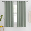 NICETOWN Blackout Sage Green Curtain for Classroom, Thermal Insulated Grommet Room Darkening Window Treatment Sound Reducing for Bedroom/Home Office, 1 Panel, W46 x L63 by NICETOWN