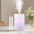 Small Humidifier for Plant, Cool Mist Mini Humidifiers for Bedroom, Desk Personal Humidifiers for Indoor Office Car, Portable Humidifier for Travel -White 400ml by Kiusiy