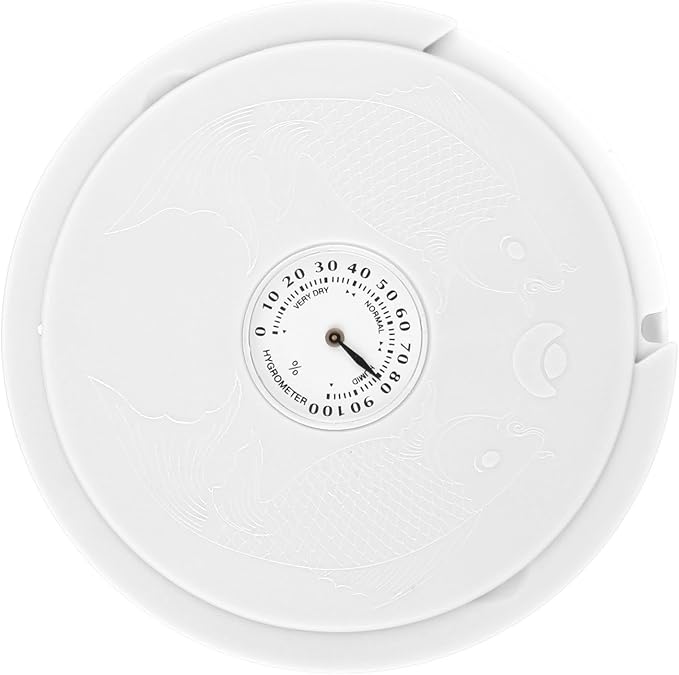 Guitar Humidifier Anti Drying, Acoustic Guitar Sound Hole Humidifier with Hygrometer, Precise Humidity Measurement Tool for Wood Protection, Portable Guitar Care Accessory (White) by Unknown