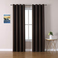 ChrisDowa Blackout Curtains 108 Inches Long 2 Panels Set for Living Room, Grommet Thermal Insulated Room Darkening Curtains for Bedroom (Brown, 52 x 108 Inch) by ChrisDowa