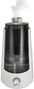Cool Mist Humidifier for Office & Bedroom, 5L Top Fill Personal Humidifier with Adjustable Mist Mode, 2 Settings, Anion Technology, Ultra Quiet, Auto Shut-Off, Lasts Up to 15 Hours – Black by Clarfey