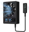 Reptile Humidity Control Fan for Terrariums, Quiet Airflow System for Tanks and Enclosures, Black by LURMMUE