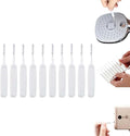 Upgrade Shower Head Cleaning Brush, Gap Hole Anti-Clogging Cleaning Brush, Shower Head Cleaner Picks Brush Tiny Cleaning Brush for Shower Head, Multifunction Shower Head Cleaning Brushes (10PCS) by Viwgnxy