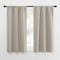 NICETOWN Blackout Curtains for Living Curtains, Room Darkening Window Curtain Panels, Easy-Care Solid Thermal Insulated Draperies/Drapes for Daughter Room (Natural, 2 Panels, 29 by 50) by NICETOWN