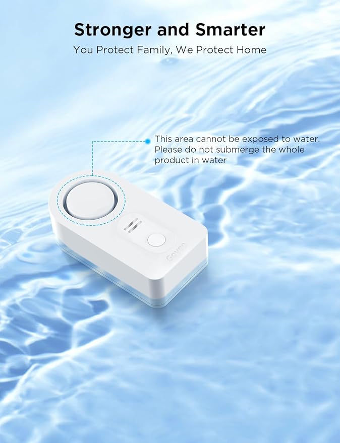 Govee WiFi Water Leak Detector 3 Packs, Leak Alert with Remotely Email/APP Push and Sound Alarm, Smart Water Sensor with 100dB Adjustable Alarm, Suit for Home and Basement - Image 8