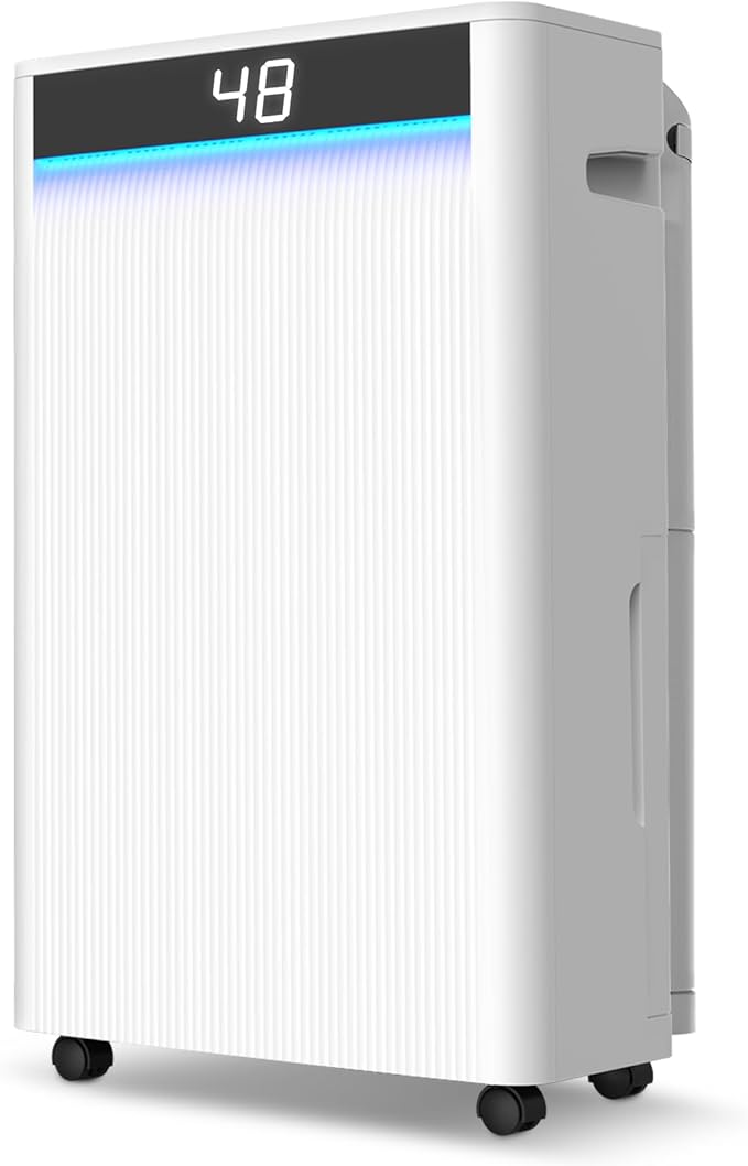 5000 Sq. Ft Dehumidifiers for Home and Basement, Max 95 Pint/Day Dehumidifier with Drain Hose, Compressor Dehumidifier with Humidity Control, 24H Timer & Child Lock, for Bedroom, Large Rooms by ToCreateaNewLife