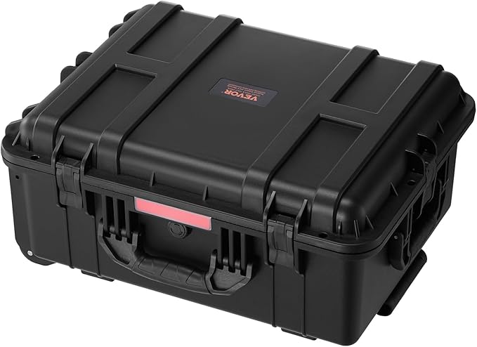 VEVOR Weatherproof Hard Case, Heavy Duty Protective Dry Box with Pre-Cut Foam, Wheels & Retractable Pull Handles for Travel, Hunt, Military, Tactical, IP67 Waterproof Case for Cameras(57x45x28) - Image 9