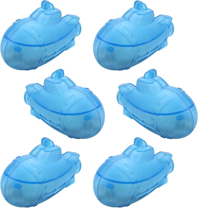 puxyblue  Upgraded 6-Pack Humidifier Tank Cleaner Blue Small Submarine Fit for Most Humidifiers and Fish Tanks, Purifies Water, Prevents Hard Water Build Up, Eliminates White Dust by puxyblue