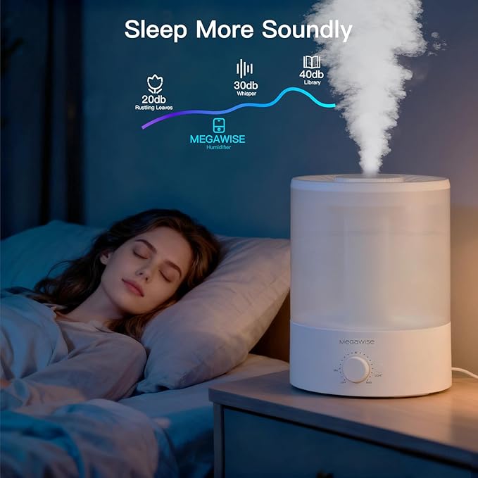 Cool Mist Humidifiers for Babies, Bedroom, Nursery, Home and Office | Super Quiet Ultrasonic Vaporizer, Large Top-Refill 3.5L, Essential Oil Diffuser, Auto Off, Easy Clean - Image 6