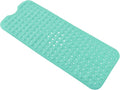 Anti-Slip Bathtub Shower mat, 39.3×15.7 inch（Approximately 100 × 40cm） Soft Oversized Machine Washable Non-Slip Bathtub mat with Drainage Holes, Bathroom Floor Suction Cup.（1-Opaque Mars Green） by ERASILKEN-X