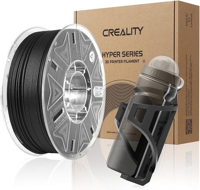 Creality Hyper PA6-CF Carbon Fiber Nylon Filament 1.75mm 1KG, 3D Printing Material Halloween Gifts with Engineering-Grade Strength, Heat Resistant, Low Warp for Functional Prototypes&Industrial Parts by Creality