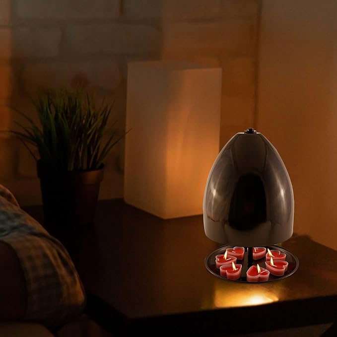 Tea Light Candle Heater,Tea Light Oven Metal Radiator, Heater Tea Light Oven Candle Holder,Tea Light Heater,Candle Heater for Indoor Bedroom Garden Patio Centerpieces Decor-No Candles - Image 4