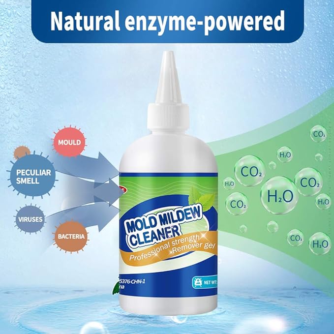 Mold Remover Gel - Effective Mold Cleaner for Household Shower, Kitchen Sinks, Walls, Tiles, Grout, Bathrooms, Washing Machine and Refrigerator Strips - 15 Fl.Oz - Image 5
