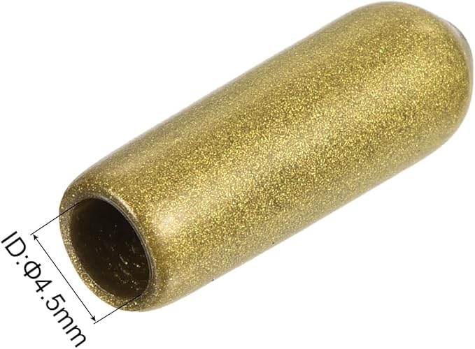 uxcell 20pcs Rubber End Caps 4.5mm ID Vinyl Round Tube Bolt Cap Cover Thread Protectors Gold - Image 3