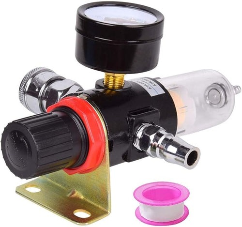 1/4" BSP Air Compressor Moisture Filter Trap Oil Water Separator Regulator Lubricator - Image 2