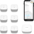 YoLink Water Leak Starter Kit: Hub + 6 Leak Sensor 4 (105 dB Siren), LoRa Long-Range, App/SMS/Email Alerts, D2D Offline, 2 AAA Up to 5-Year Battery, Compatible with Alexa/IFTTT/Home Assistant by YoLink