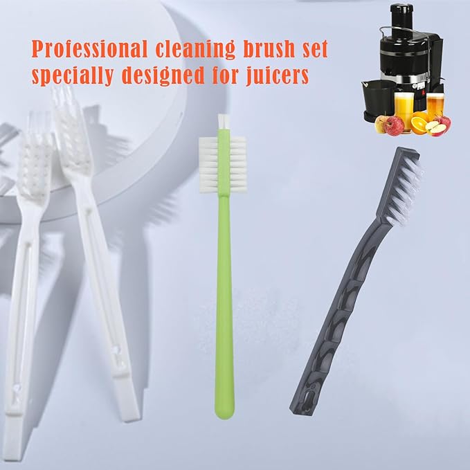 3Pcs Juicer Cleaning Brushes Compatible with Omega 8006, VRT, 8004 8003 VERT VRT350 VRT330 Masticating Juicers Replacement Cleaner, HD Bristles - Image 6