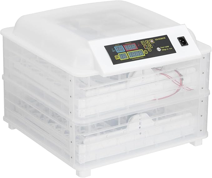 96 Egg Incubator, Efficient Incubator Hatching Eggs, with Automatic Egg Turner, Temperature Control & Humidity Display, Fahrenheit, LED Panel Display - Image 2