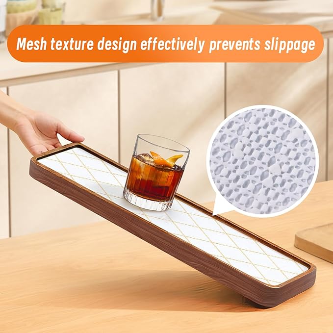 Drawer and Shelf Liner for Kitchen Cabinets Non-Adhesive and Strong Grip Shelf Liner Waterproof Non-Slip Drawer Line Striped Cabinet Liner for Shelves Dressers Easy to Clean 12INX20FT - Image 7