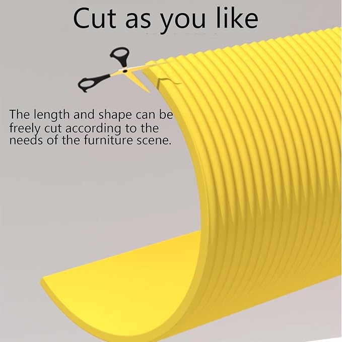 Garage Wall Protector Foam, 2x10 ft Car Door Protector Pole Bumper Guard Rubber Thick Self-Adhesive Furniture Warehouse Column for Room, Parking Garages Cuttable, Yellow - Image 3