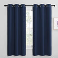NICETOWN Blackout Draperies Curtains, All Season Thermal Insulated Solid Grommet Top Blackout Curtains/Drapes for Kid's Room (Navy, 1 Pair, 42 x 68 inches) by NICETOWN