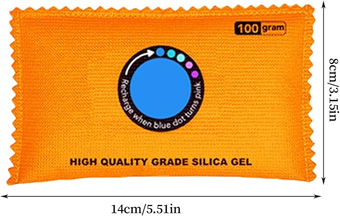 Closet Dehumidifier Bag, 14x8cm Desiccant Moisture Absorber Damp Proof Pack Drying Tool, for Vehicles, New Homes, Wardrobes, Shoe Cabinets, Kitchen, Bathroom, Bedroom - Image 2