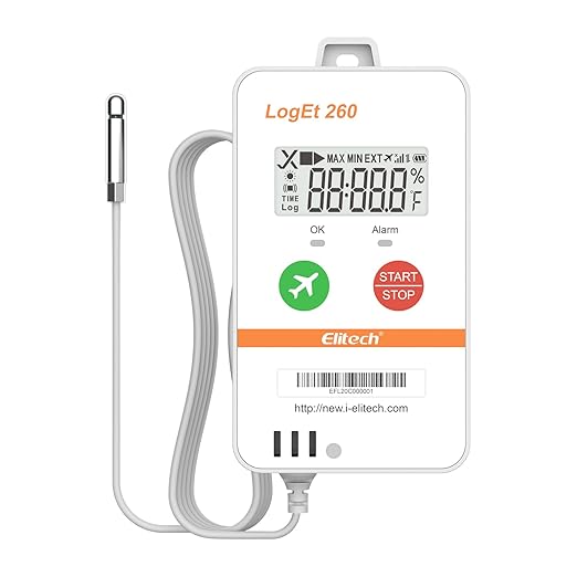 Elitech 4G Reusable Real-time Temperature Humidity Data Logger Light/Shock/Location, Built-in SIM Card,Shadow Data,Airplane mode,Cloud Storage,SMS/Email/APP/Web Alarm,100000 Points,Loget 260-THE-5Pack - Image 8