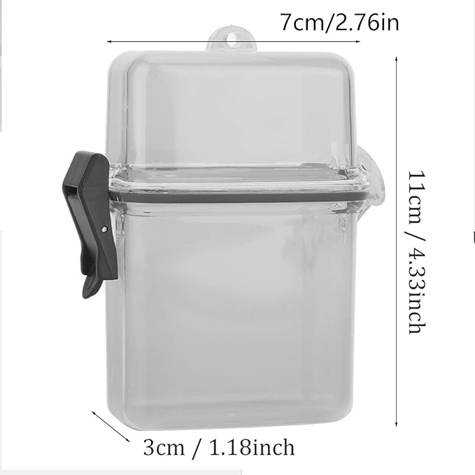 Keenso Diving Seal Box, 3 Colors Plastic Dry Box Transparent Waterproof Sealing Box Underwater Diving Sealing Box with Rope Hook - Image 8