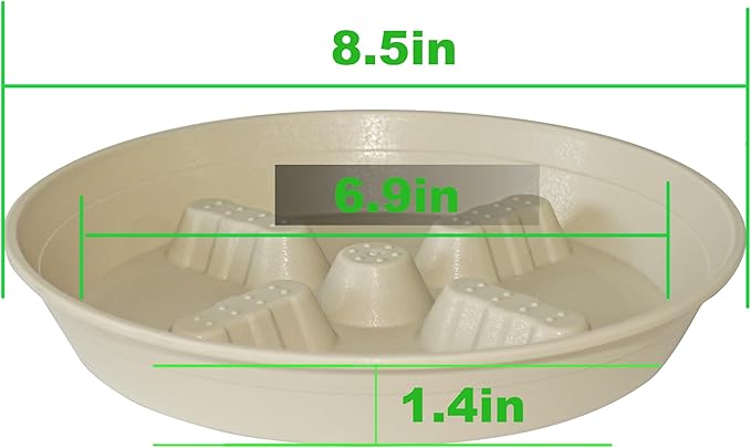 4 Pack Plant Saucer 8 inch, 10 12 14 17 inch, Plant Stand Plastic Plant Saucers for Indoors Outdoor, Heavy Duty Flower Planter Drip Trays for Pots, Pot Saucers for Plants, Grow Bags Saucers - Image 2