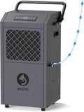 Andte 190 Pints Commercial Dehumidifier with Pump for 3,500 Sq. Ft. - Industrial-Grade Moisture Removal for Basements, Garages & Water Damage Restoration by ANDTE