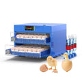 Eggs Incubator for Hatching Eggs, Automatic Egg Turning and Humidity Control, Automatic Water Adding, Egg Candler, Poultry Egg Incubators for Chicken Duck Goose Pigeon Quail (Blue, 128 Eggs) by HUYYA