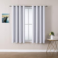 ChrisDowa Grommet Room Darkening Curtains for Bedroom and Living Room - 2 Panels Set Thermal Insulated Blackout Curtains (Greyish White, 52W x 63L by ChrisDowa