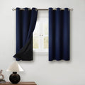 BGment Navy Blue Blackout Curtains 45 Inch Length - Boys Curtains for Bedroom Thermal Insulated Grommet Drapes for Small Window, 2 Panels, Each 42 Inch Wide by BGment