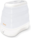 1 Gal. Warm Mist Collapsible Humidifier, White, Top Fill, for Medium Rooms Up to 500 sq. ft. by Crane