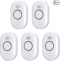 5 Pack Water Leak Detectors for Home, 100dB Water Sensor Alarm for Basement,Flood Leakage Detection Devices for Pipe/Drain/Sink/Faucet Drip Alert,Floor Flooding in Bathroom/Kitchen/Toilet/Laundry Room by METAK
