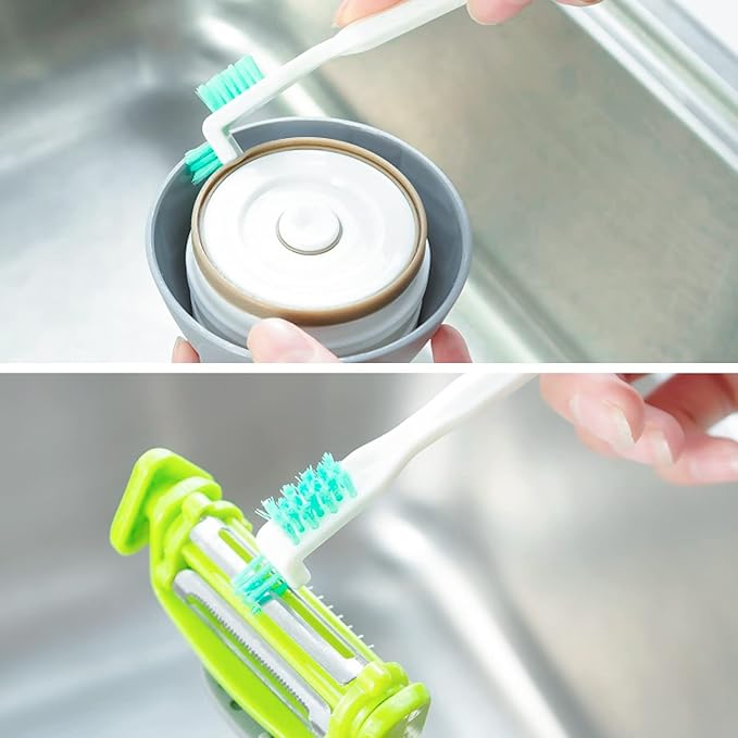 Small Cleaning Brushes for Household Cleaning Deep Detail Crevice Cleaning Tool Kit Tiny Scrub Cleaner Brush for Small Holes Corner Space Gaps Keyboard Bottle Window Seal Sill - Image 4