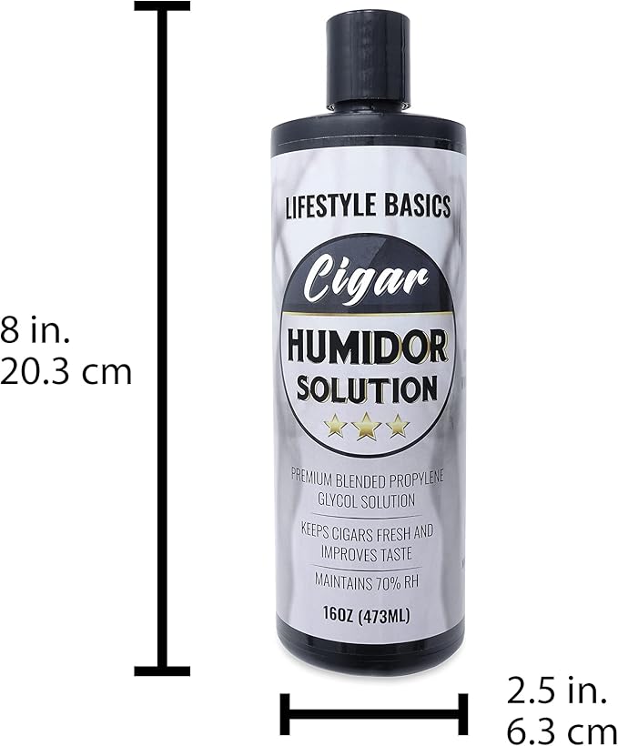 Humidor Solution 16 oz (2-Pack) - Humidifier Liquid - Premium Propylene Glycol PG Solution Formula - 70% RH - Safe and Non-Toxic - Image 4