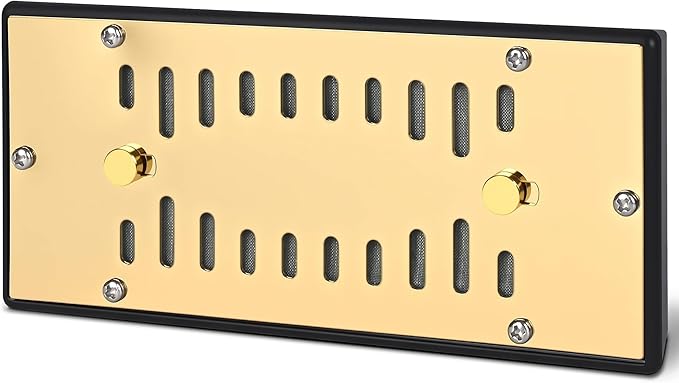 Electroplated Gold Cigar Humidor Humidifier,Slide-Closure Design,Maintains 68-72% Humidity for 50-150 Cigars,Premium Moisture Control & Travel-Friendly by Unknown