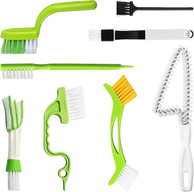 Openfly Hand-held Groove Gap Cleaning Tools, Tile Joint Scrub Brush Window Track Grout Cleaning Brushes to Deep Clean Kitchen Sink Bathroom Edge Corner by Openfly
