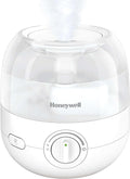 Honeywell Mini Cool Mist humidifier, Easy to Fill and Clean, humidifier for small Bedroom, Kids Rooms, or office. Ultra Quiet Operation and Auto Shut-Off - White, HUL525W by HoneywellPluggedIn