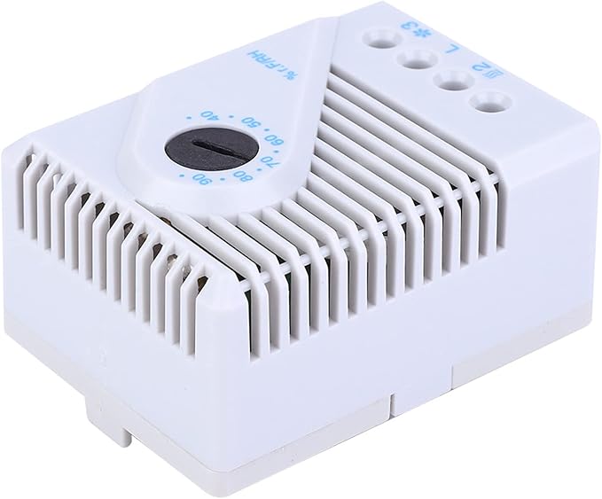 Mechanical Humidity Controller, PC Material Case, Back Rail Slot, 2-3 Pole Terminal, for Fan Heater, TV Cabinet, Humidity Adjuster (MFR012) - Image 5