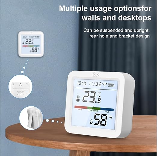 Zero Kelvin WiFi Smart Temperature & Humidity Sensor – App-Controlled Thermometer Hygrometer with Backlight & Smart Alerts - Image 8