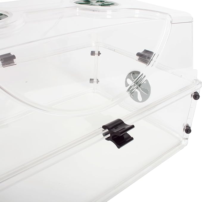 EarlyGrow Medium Seed and Herb Domed Propagator with Vented Side Height Extension and Security Clip Set,Green - Image 4