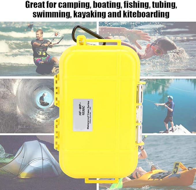 Tbest Waterproof Dry Box Airtight Outdoor Shockproof Storage Case Multipurpose Carry Box Container Inner Rubber Pad Detachable 4 Colors - Image 9