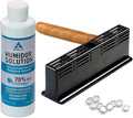 Humidor Cigar Humidifier, Cigars Humidor Solutions Kit, 3-Way Humidification System for Cigar box - Keep 70% RH, Humidity for 1-100 Cuba Cigars, Fit All Cigar Box, Safe for Cigars -Value Set by AUNLIX