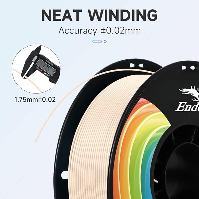 Creality 3D Printer Filament, PLA Plus Filament 1.75mm Beige, PLA Pro Toughness Upgraded Dimensional Accuracy +/- 0.03mm, 1KG Spool(2.2lbs) Ender PLA+ Filament for Most 3D Printer - Image 2