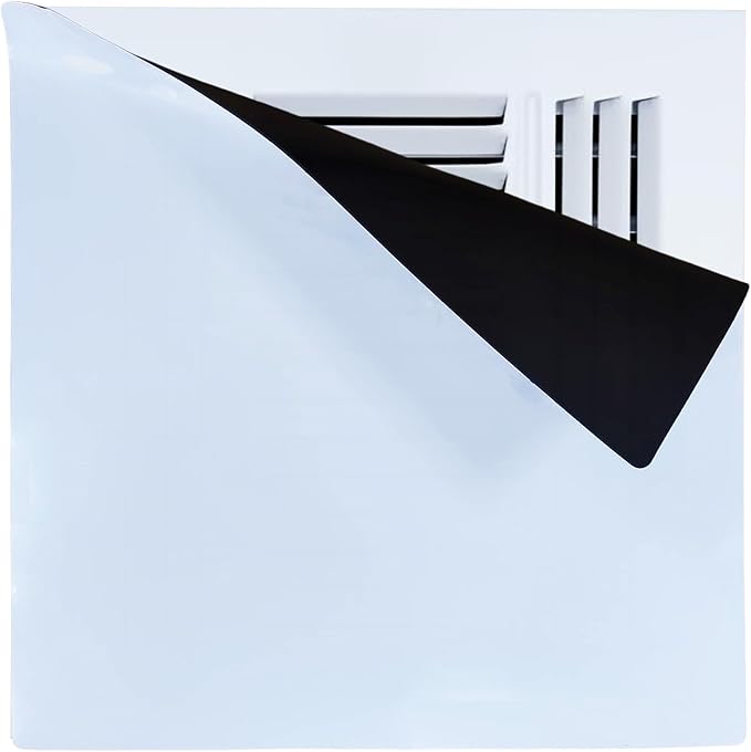 Square Magnetic Vent Covers, Extra Strong Magnets, 13.75" x13.75" (2 Pack), Fits Steel Vents Only, Complete Seal, Air Vent Covers for Home Ceiling, Wall Registers, HVAC, AC, and Heater (13.75IN) by Unknown