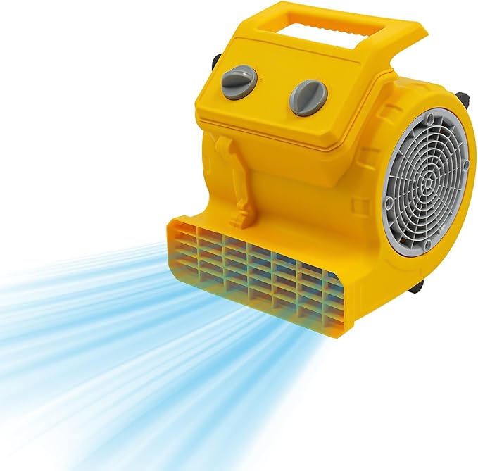 TFCFL Floor Drying Fan, Portable Floor Blower Fan with 3-Speeds & 3 Blowing Angles, For Janitorial, Plumbing, Home, Commercial, Industrial Use (Yellow) by TFCFL
